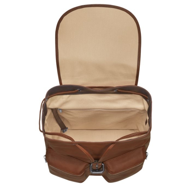 Men's Longchamp 3D M Backpacks Brown | UAE-5136QU