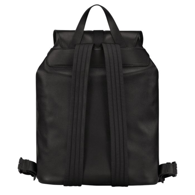 Men's Longchamp 3D Ultra Black M Backpacks Black | UAE-6127YV