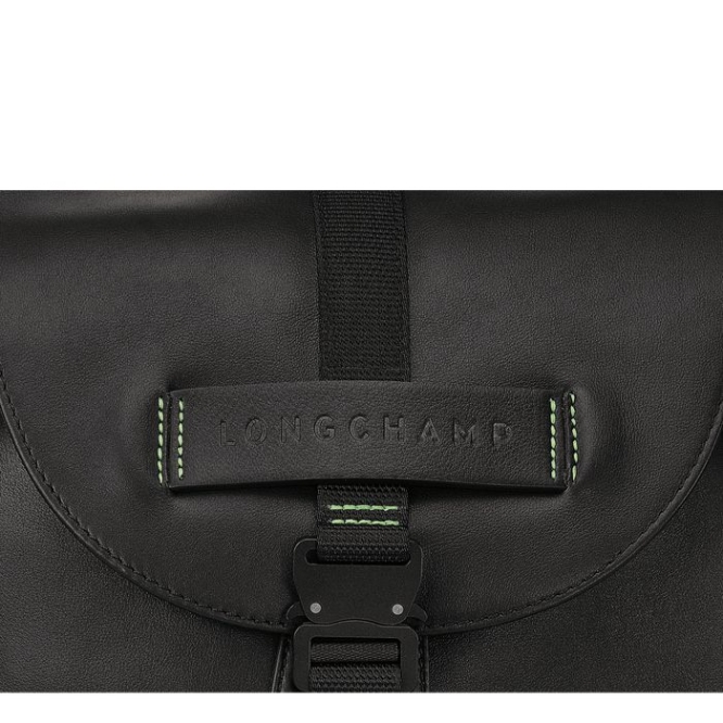 Men's Longchamp 3D Ultra Black M Backpacks Black | UAE-6127YV