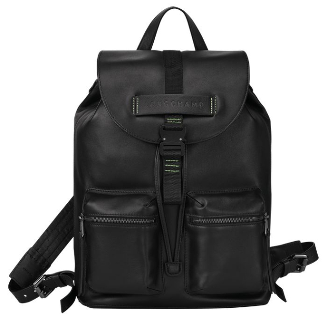 Men\'s Longchamp 3D Ultra Black M Backpacks Black | UAE-6127YV