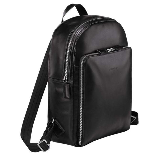 Men's Longchamp Baxi Backpacks Black | UAE-6530IS