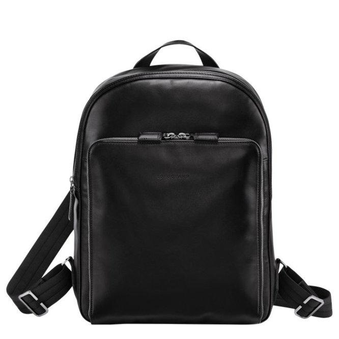 Men\'s Longchamp Baxi Backpacks Black | UAE-6530IS