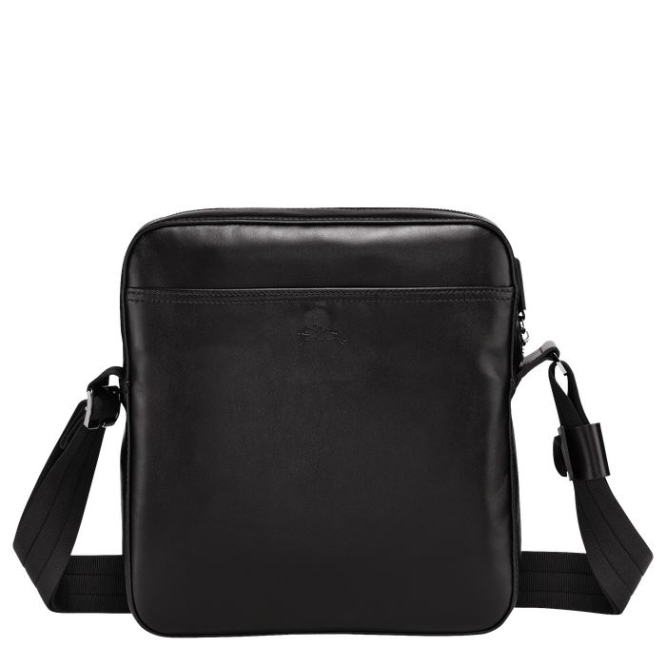 Men's Longchamp Baxi M Crossbody Bags Black | UAE-5302IM