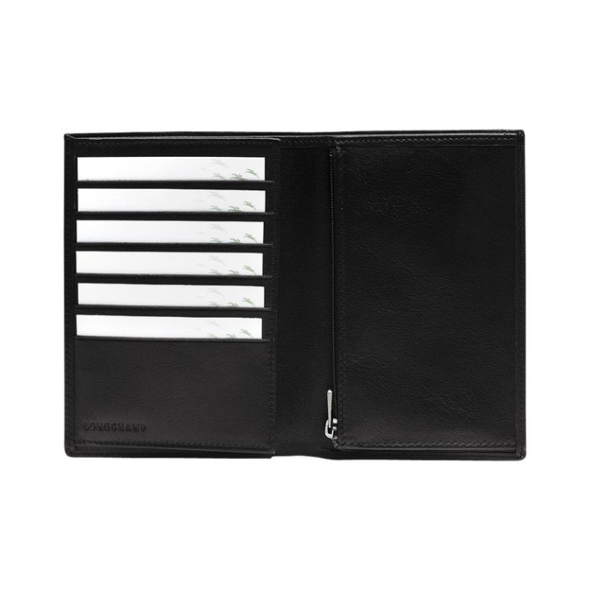 Men's Longchamp Baxi Wallets Black | UAE-8372AH