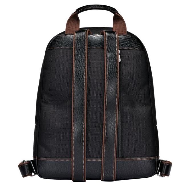 Men's Longchamp Boxford Backpacks Black | UAE-4961AF