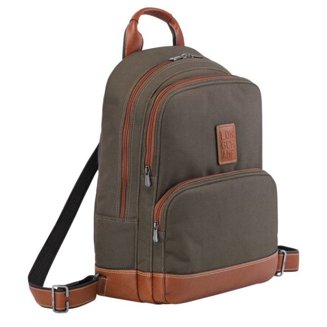 Men's Longchamp Boxford Backpacks Brown | UAE-8034MT