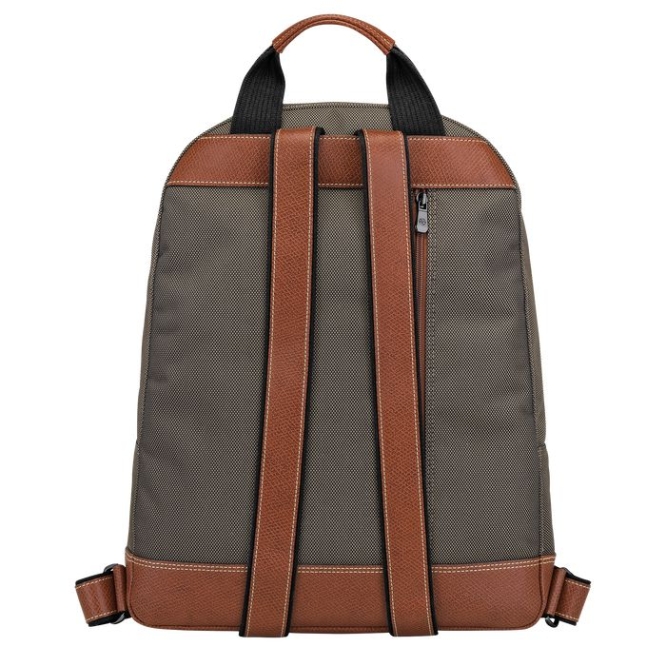 Men's Longchamp Boxford Backpacks Brown | UAE-8034MT