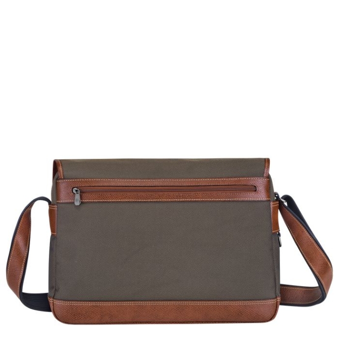 Men's Longchamp Boxford Crossbody Bags Brown | UAE-2463IU