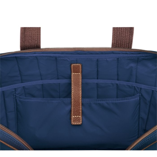 Men's Longchamp Boxford L Document Holders Navy | UAE-1287SK