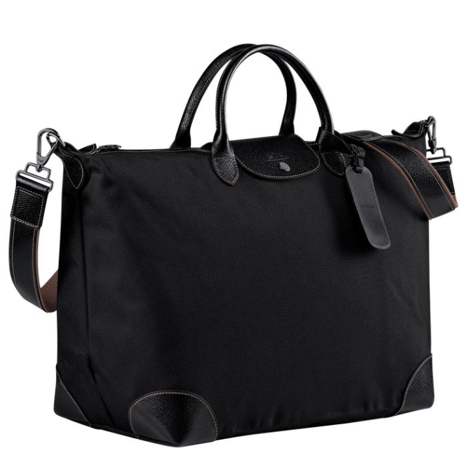 Men's Longchamp Boxford L Travel Bags Black | UAE-4529FC