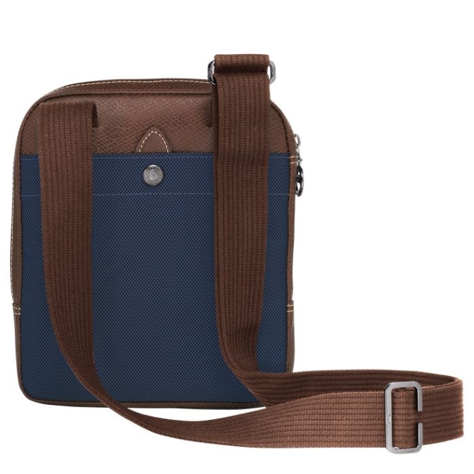 Men's Longchamp Boxford S Crossbody Bags Navy | UAE-0874MY