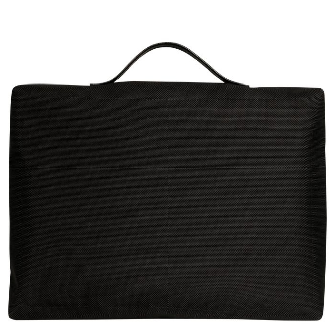 Men's Longchamp Boxford S Document Holders Black | UAE-4059RW