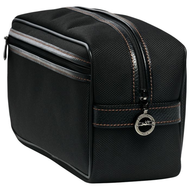 Men's Longchamp Boxford Toiletry Bags Black | UAE-4701CW