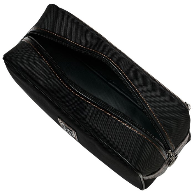 Men's Longchamp Boxford Toiletry Bags Black | UAE-4701CW