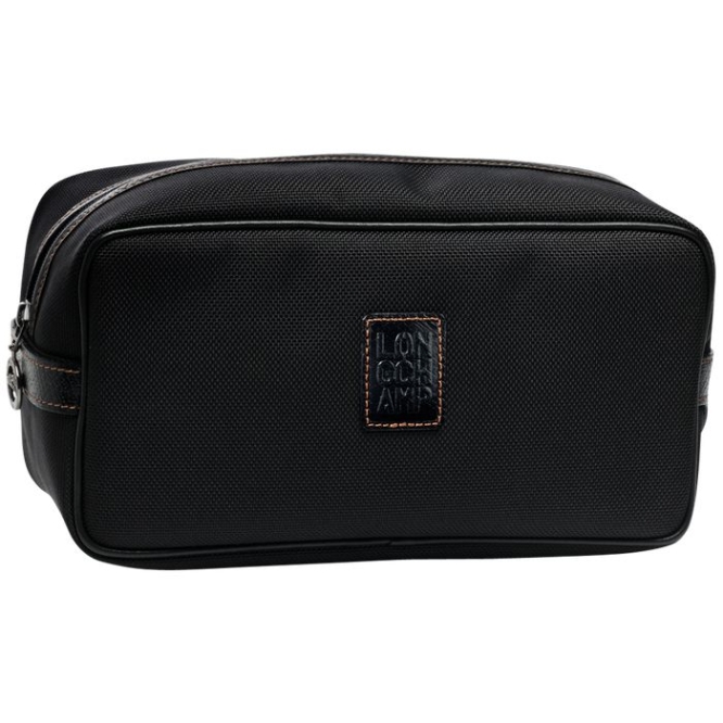 Men\'s Longchamp Boxford Toiletry Bags Black | UAE-4701CW