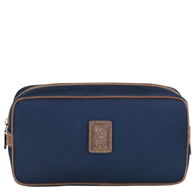 Men\'s Longchamp Boxford Toiletry Bags Navy | UAE-2953EZ