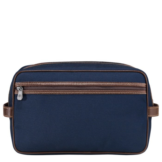 Men's Longchamp Boxford Toiletry Bags Navy | UAE-5094BA