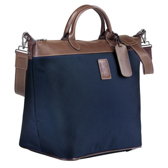 Men's Longchamp Boxford Travel Bags Navy | UAE-2065CI