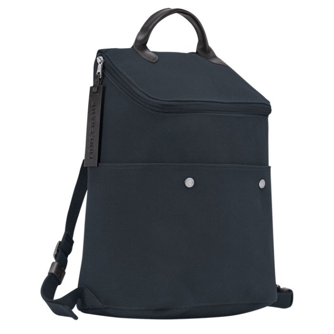 Men's Longchamp Gabin Backpacks Navy | UAE-2198CL