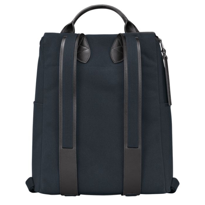 Men's Longchamp Gabin Backpacks Navy | UAE-2198CL