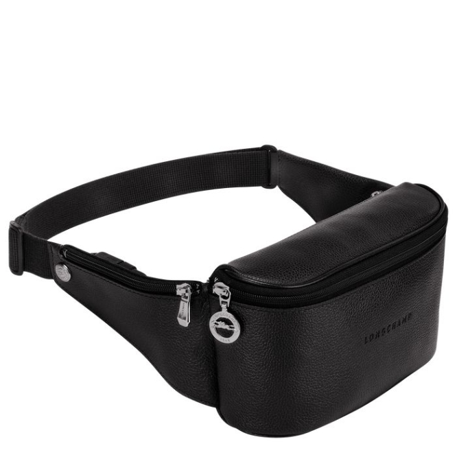 Men's Longchamp Le Foulonné Belt Bags Black | UAE-9635UA