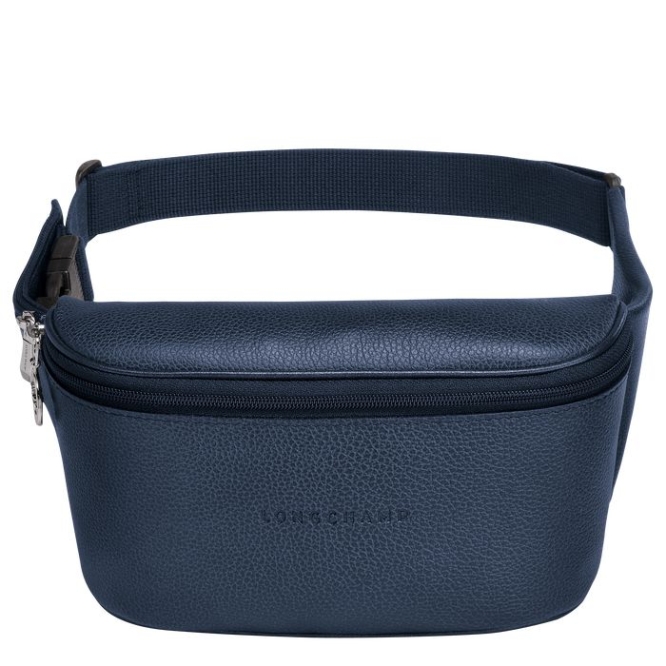 Men\'s Longchamp Le Foulonné Belt Bags Navy | UAE-5381XW