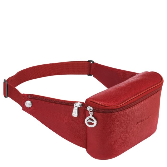 Men's Longchamp Le Foulonné Belt Bags Red | UAE-9754NA