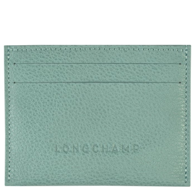 Men\'s Longchamp Le Foulonné Cardholders & Coin Purses Blue | UAE-1360AY