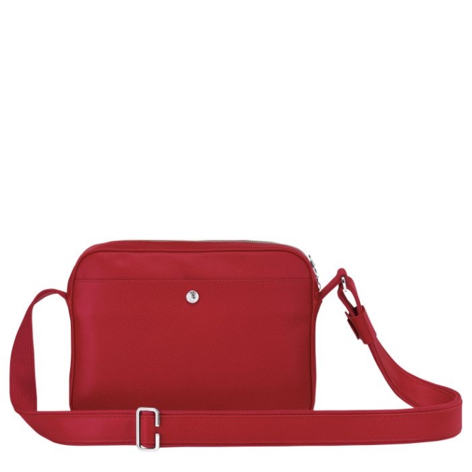 Men's Longchamp Le Foulonné Crossbody Bags Red | UAE-1527HM