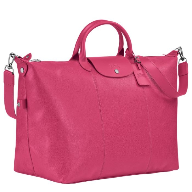 Men's Longchamp Le Foulonné L Travel Bags Pink | UAE-3245MD