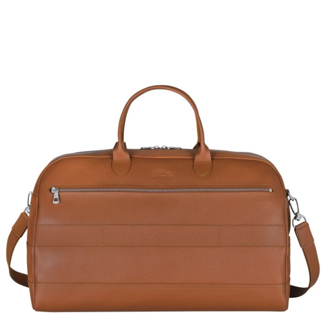 Men's Longchamp Le Foulonné L Travel Bags Brown | UAE-7268PV