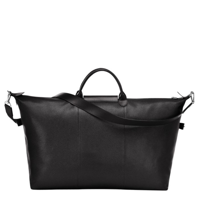 Men's Longchamp Le Foulonné L Travel Bags Black | UAE-9038LF