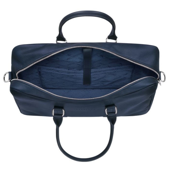 Men's Longchamp Le Foulonné M Document Holders Navy | UAE-9543HX