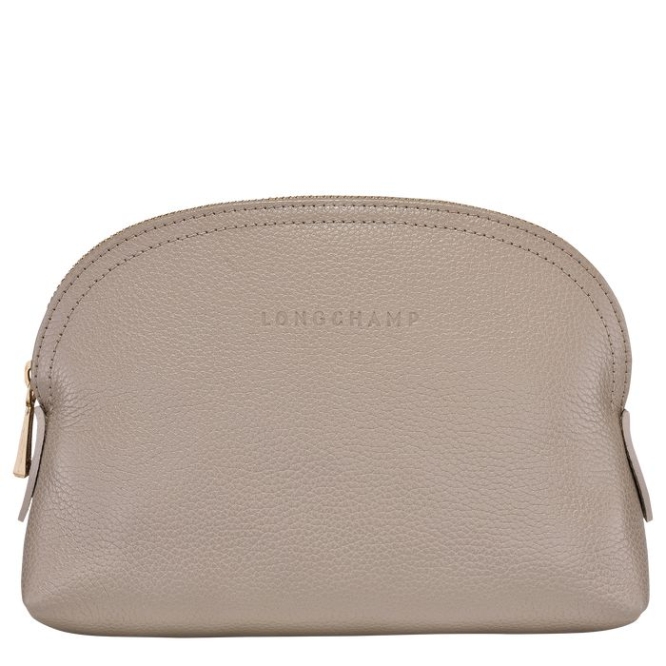 Men\'s Longchamp Le Foulonné Pouches & Cases Grey | UAE-8736TG