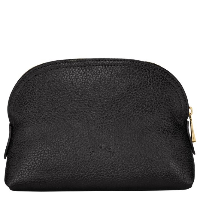 Men's Longchamp Le Foulonné Pouches & Cases Black | UAE-8740QR