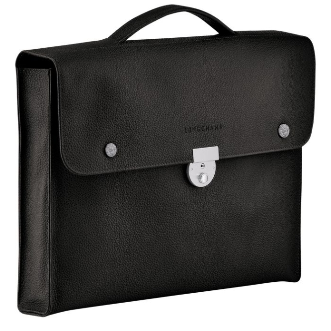 Men's Longchamp Le Foulonné S Document Holders Black | UAE-0483BN