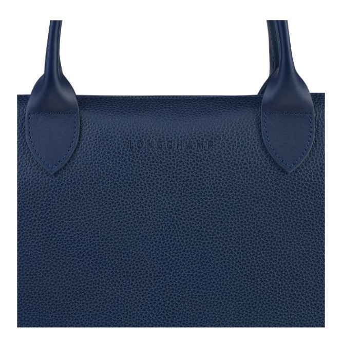 Men's Longchamp Le Foulonné S Document Holders Navy | UAE-7381OT