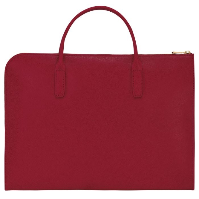 Men's Longchamp Le Foulonné S Document Holders Red | UAE-7865SM