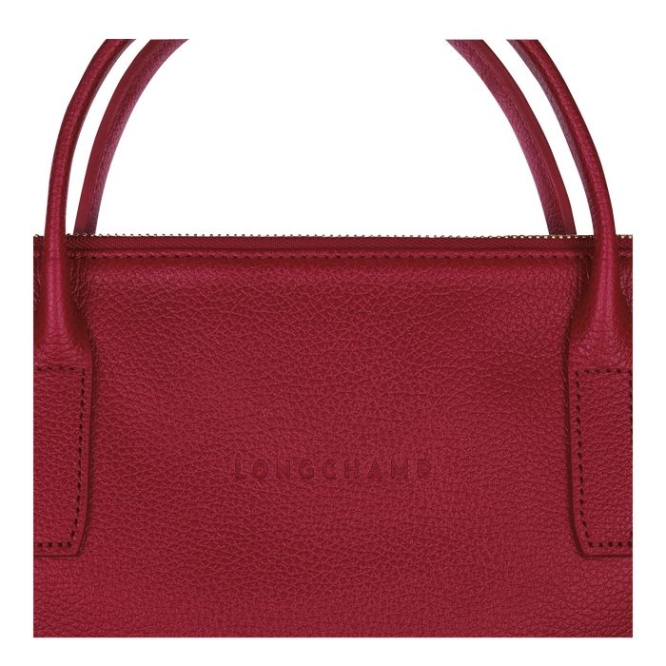 Men's Longchamp Le Foulonné S Document Holders Red | UAE-7865SM