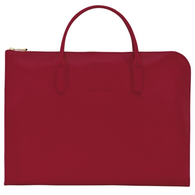 Men\'s Longchamp Le Foulonné S Document Holders Red | UAE-7865SM