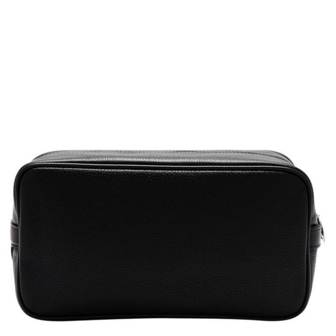 Men's Longchamp Le Foulonné Toiletry Bags Black | UAE-1398JA