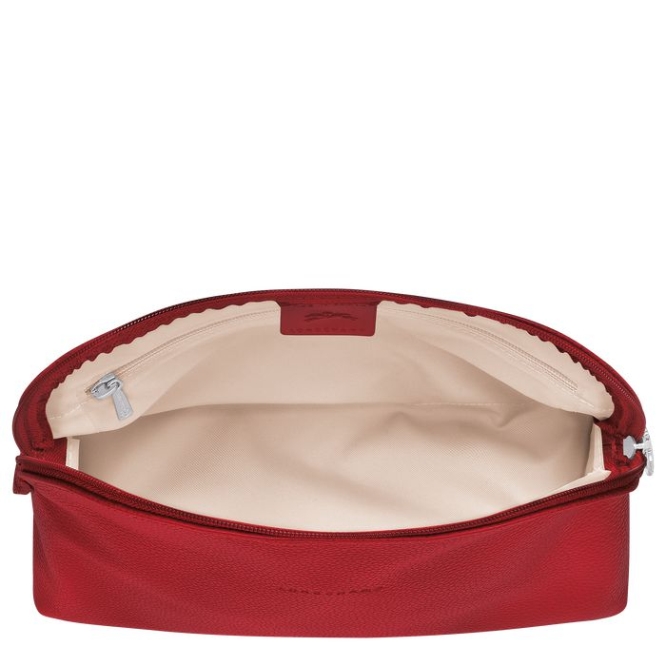 Men's Longchamp Le Foulonné Toiletry Bags Red | UAE-3517BE