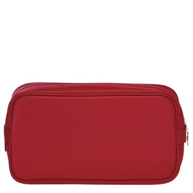 Men's Longchamp Le Foulonné Toiletry Bags Red | UAE-4102OB