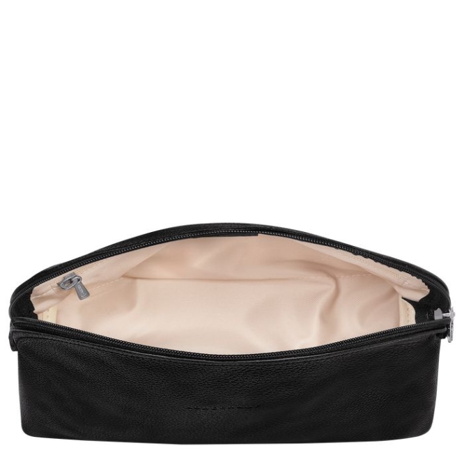 Men's Longchamp Le Foulonné Toiletry Bags Black | UAE-5798XF