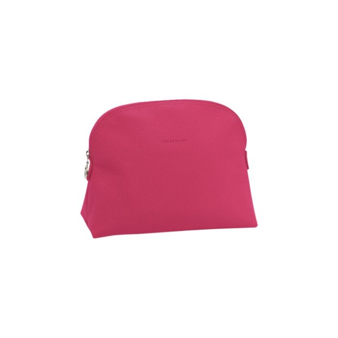 Men\'s Longchamp Le Foulonné Toiletry Bags Pink | UAE-9354MG