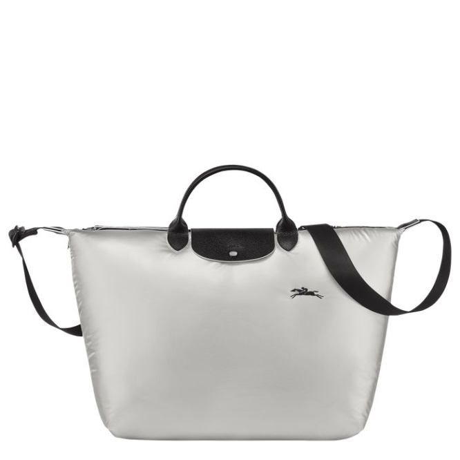 Men\'s Longchamp Le Pliage Alpin Travel Bags Silver | UAE-3172SC