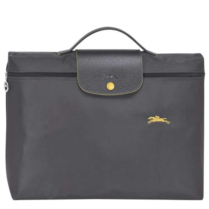 Men\'s Longchamp Le Pliage Club S Document Holders Grey | UAE-2159DB