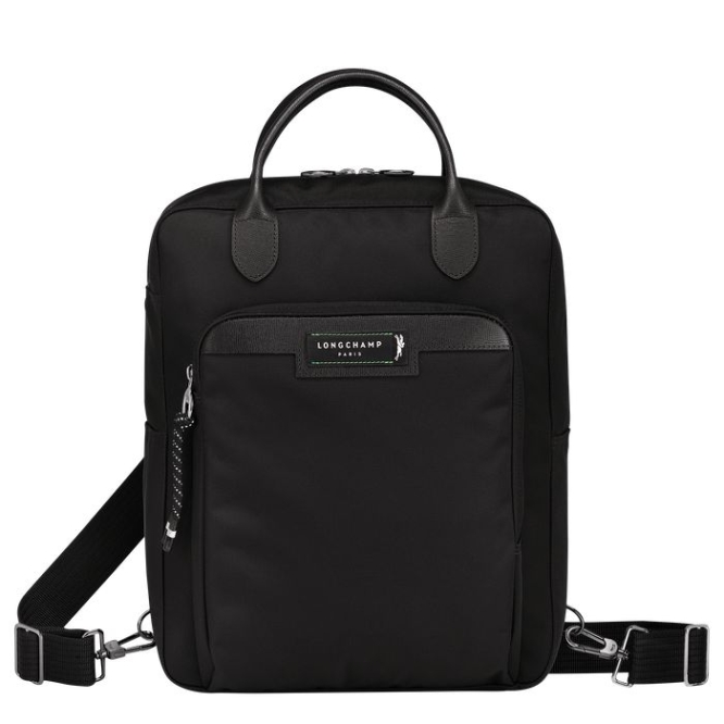 Men\'s Longchamp Le Pliage Energy Backpacks Black | UAE-5428DG