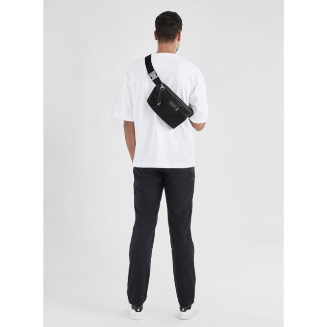 Men's Longchamp Le Pliage Energy Belt Bags Black | UAE-1038RQ