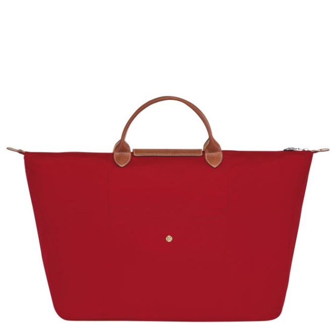 Men's Longchamp Le Pliage L Travel Bags Red | UAE-7932JU